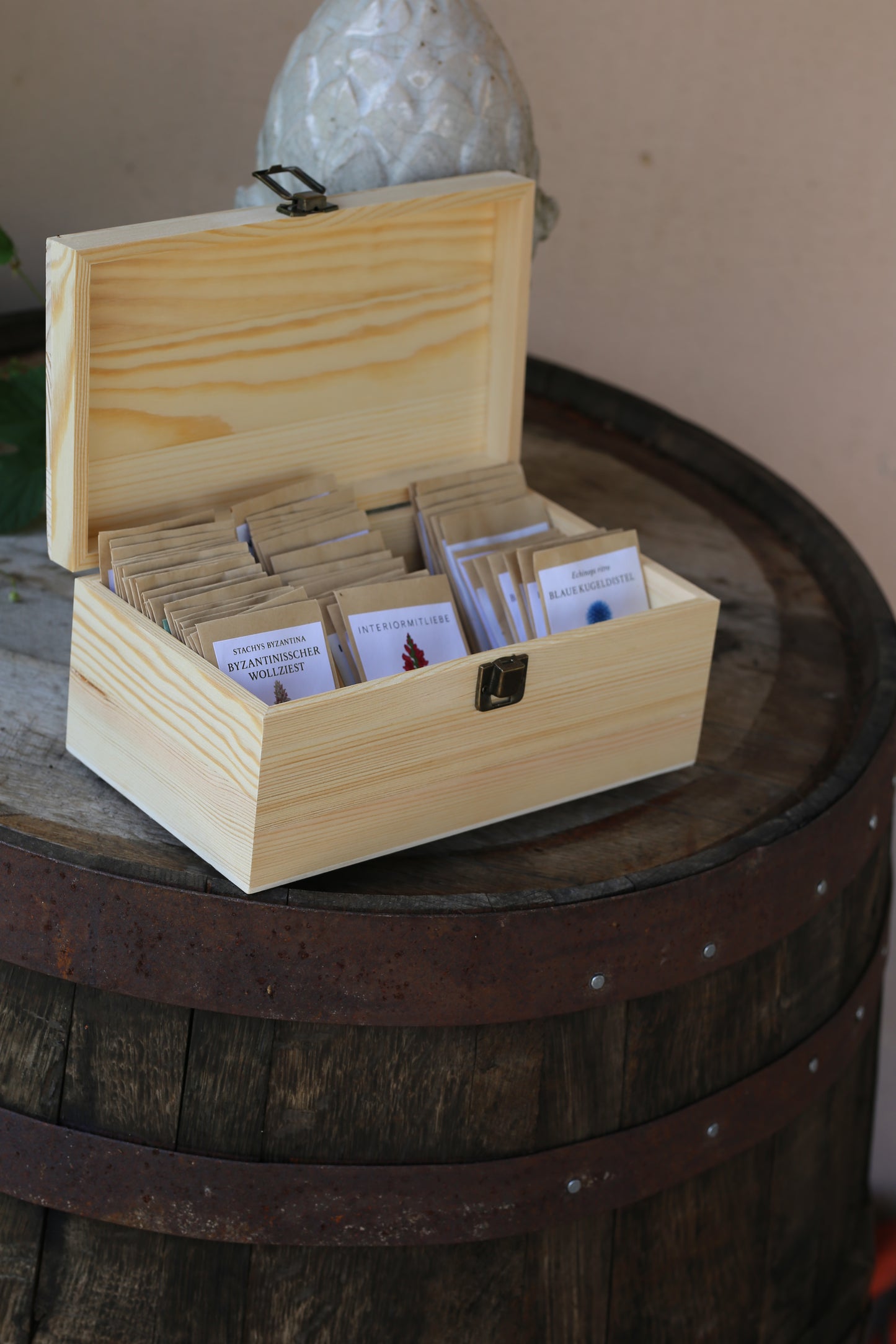 Saatgut Aufbewahrungskiste Holz
