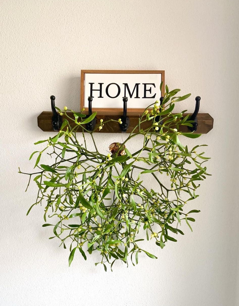 Mistelzweig / Mistelkrone gross ca. 50-65 cm Ø – traditioneller Weihnachtsschmuck mit Bedeutung