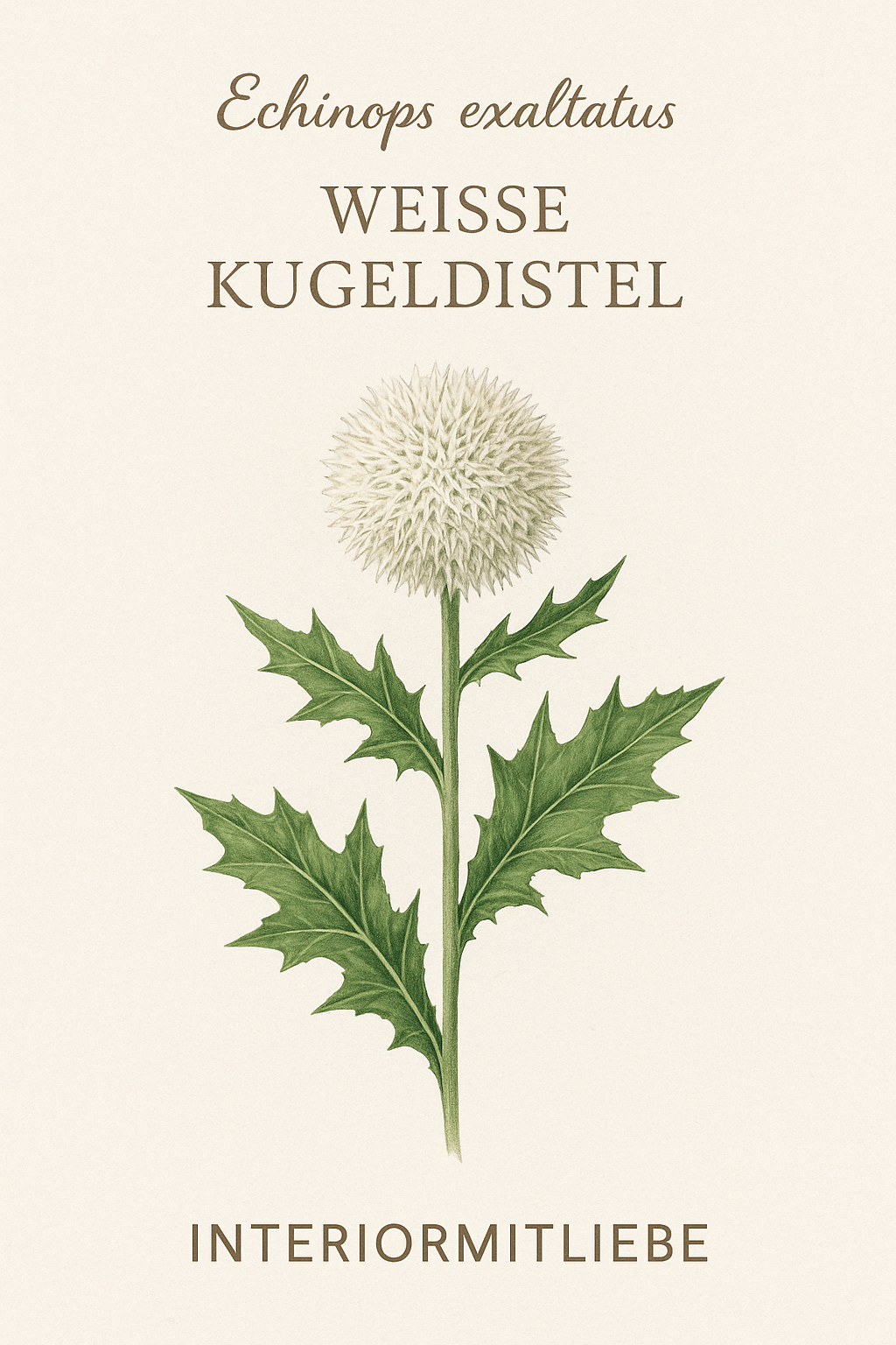 Weisse Kugeldistel – elegante bienenfreundliche Staude