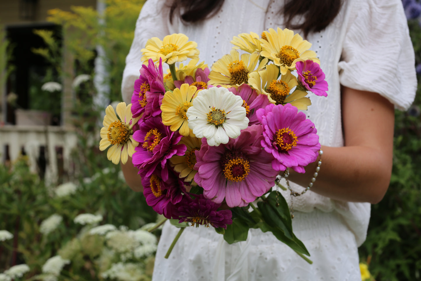 Bunte Zinnien Mischung – farbenfrohe Sommerblumen | Zinnien Samen für Beet, Balkon & Schnittblumen