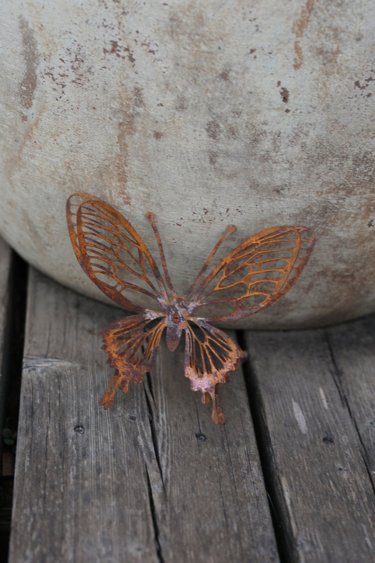 Metall Schmetterling Sommer Deko Metall Rostoptik – dekorative Gartendeko