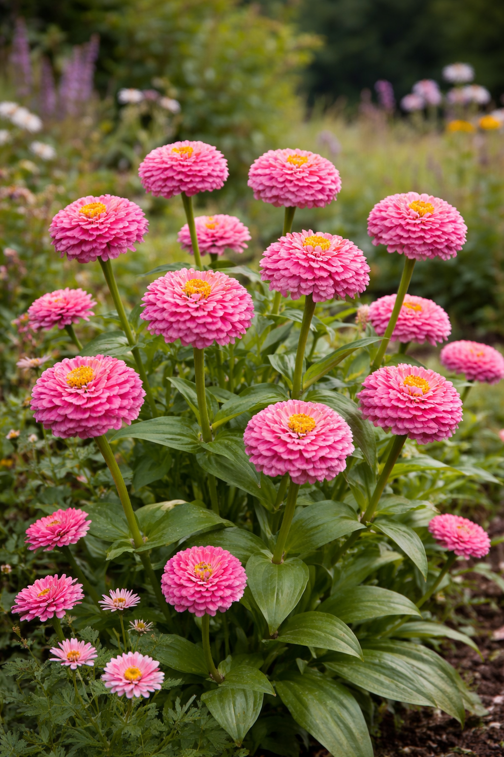 Zinnie Lilliput pink – pinke Sommerblumen | Zinnien Samen für Beet, Balkon & Schnittblumen