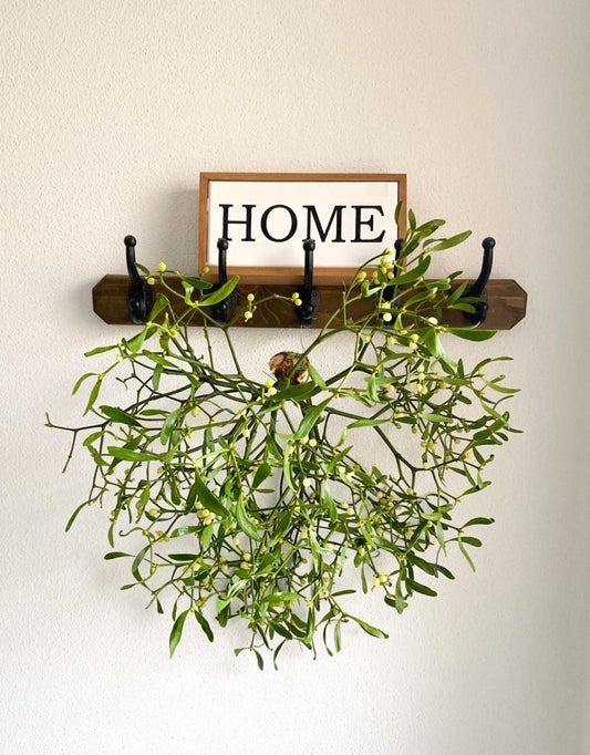 Mistelzweig / Mistelkrone gross ca. 50-65 cm Ø – traditioneller Weihnachtsschmuck mit Bedeutung