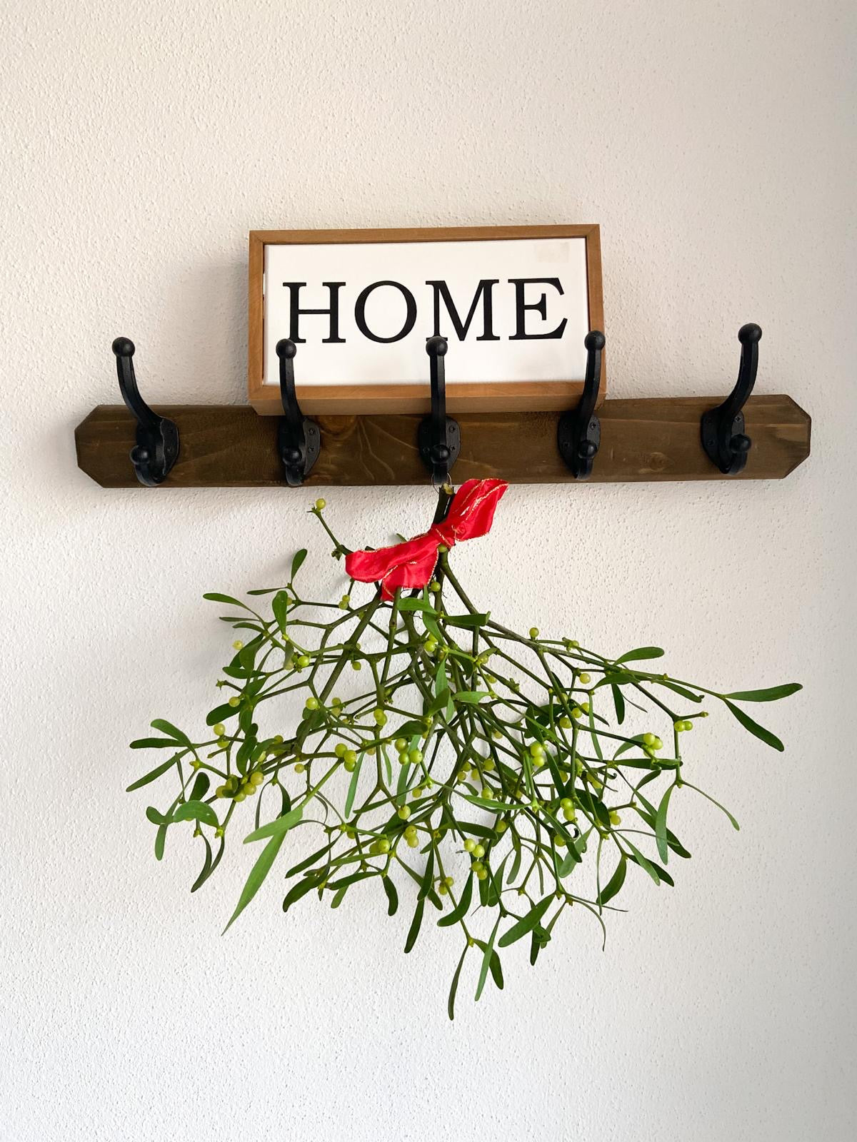 Mistelzweig / Mistelkrone klein ca. 35 cm Ø – traditioneller Weihnachtsschmuck mit Bedeutung