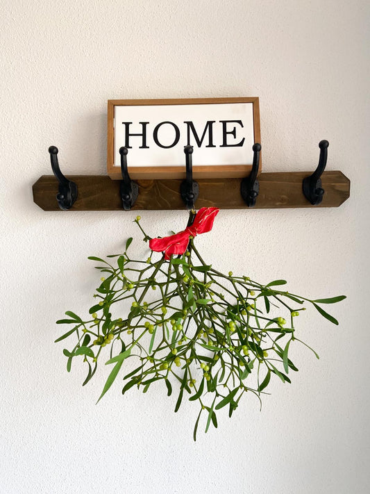 Mistelzweig / Mistelkrone klein ca. 35 cm Ø – traditioneller Weihnachtsschmuck mit Bedeutung