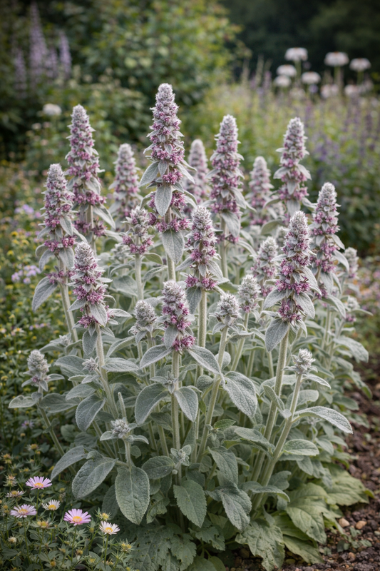 Wollziest – silbrig-weiche Blätter! Unser Bienenmagnet im Staudenbeet