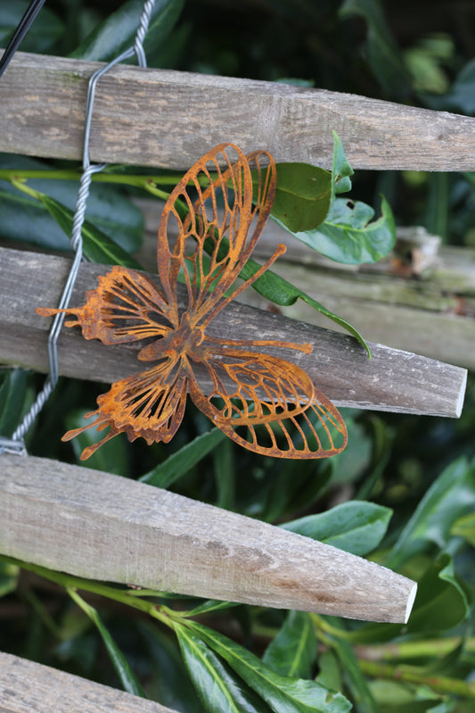 Metall Schmetterling Sommer Deko Metall Rostoptik – dekorative Gartendeko